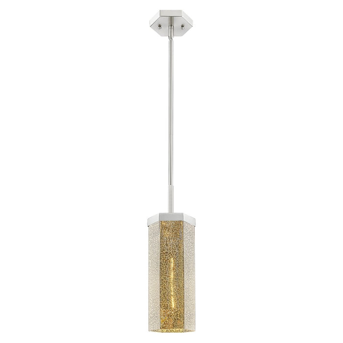 Innovations Blakeley 5" Stem Pendant, Satin Nickel/Mercury - 463-1S-SN-G463-12ME