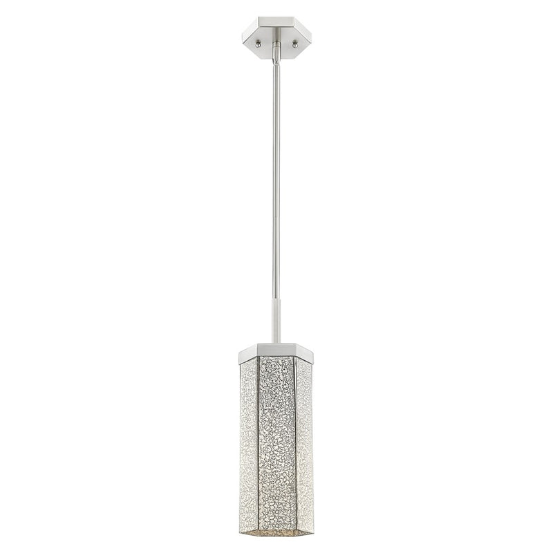 Innovations Blakeley 5" Stem Pendant, Satin Nickel/Mercury