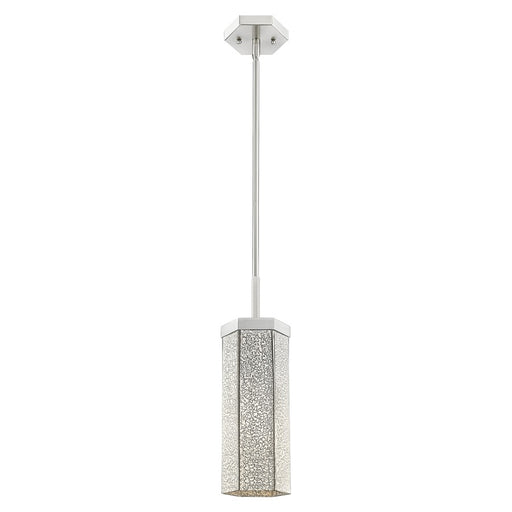 Innovations Blakeley 5" Stem Pendant, Satin Nickel/Mercury