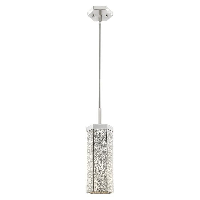 Innovations Blakeley 5" Stem Pendant, Satin Nickel/Mercury