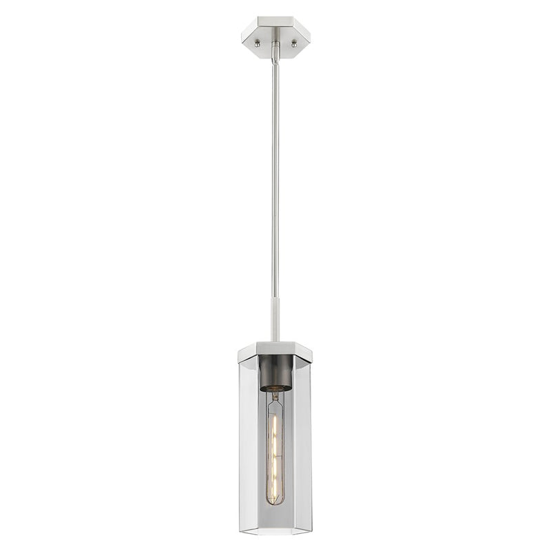 Innovations Blakeley 5" Stem Pendant, Satin Nickel/Smoke - 463-1S-SN-G463-12SM