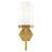 Innovations Blakeley 5" Wall Sconce, Brushed Brass/White