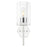 Innovations Blakeley 5" Wall Sconce, Polished Nickel/Clear