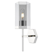 Innovations Blakeley 5" Wall Sconce, Polished Nickel/Smoke - 463-1W-PN-G463-8SM
