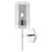Innovations Blakeley 5" Wall Sconce, Polished Nickel/Smoke - 463-1W-PN-G463-8SM