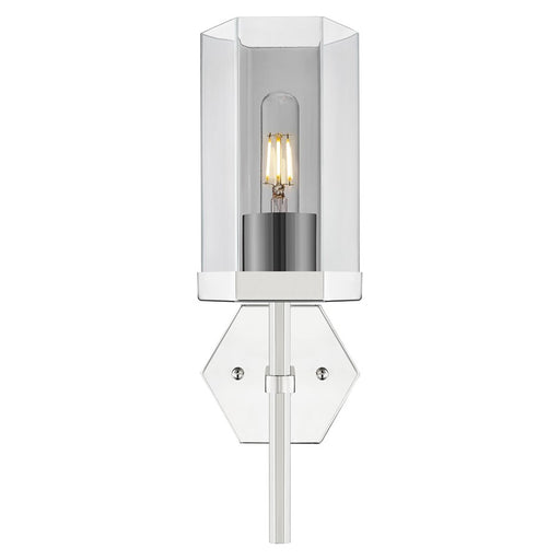 Innovations Blakeley 5" Wall Sconce, Polished Nickel/Smoke