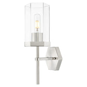 Innovations Blakeley 1Lt 5" Wall Sconce, Satin Nickel/Clear - 463-1W-SN-G463-8CL