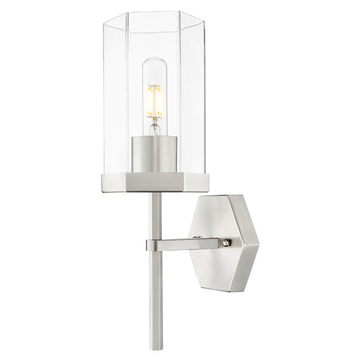 Innovations Blakeley 1Lt 5" Wall Sconce, Satin Nickel/Clear - 463-1W-SN-G463-8CL