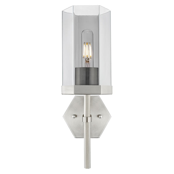 Innovations Blakeley 1Lt 5" Wall Sconce, Satin Nickel/Smoke