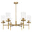 Innovations Blakeley 6Lt 32" Stem Chandelier, BB/Clear - 463-6CR-BB-G463-8CL