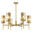 Innovations Blakeley 6Lt 32" Stem Chandelier, BB/Merc - 463-6CR-BB-G463-8ME