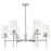 Innovations Blakeley 6Lt 32" Stem Chandelier, SN/Clear - 463-6CR-SN-G463-8CL