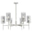 Innovations Blakeley 6Lt 32" Stem Chandelier, SN/Smoke - 463-6CR-SN-G463-8SM
