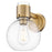 Innovations Lawton Sphere 8" Wall Sconce, BB/Clear - 464-1W-BB-G464B-7CL