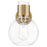 Innovations Lawton Sphere 8" Wall Sconce, BB/Clear