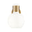 Innovations Lawton Sphere 1Lt 8" Sconce, Brushed Brass/Gloss White