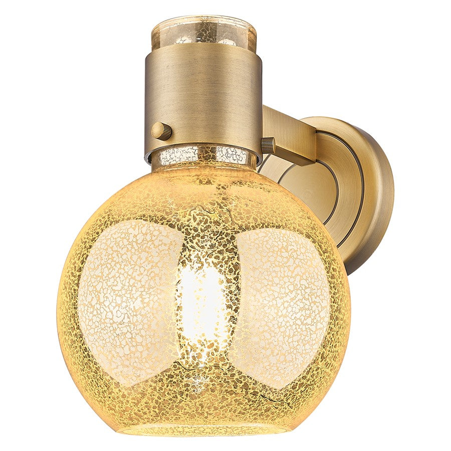 Innovations Lawton Sphere 8" Wall Sconce, BB/Merc - 464-1W-BB-G464B-7ME