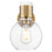 Innovations Lawton Sphere 8" Wall Sconce, BB/Seedy