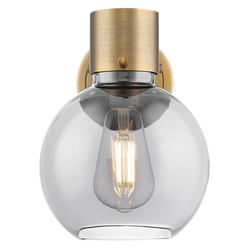 Innovations Lawton Sphere 8" Wall Sconce, BB/Smoke