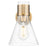 Innovations Lawton Cone 8" Wall Sconce, BB/Clear