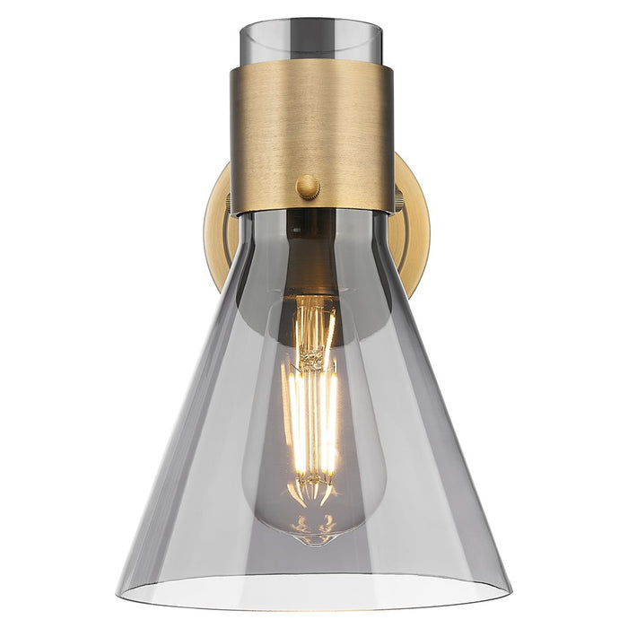 Innovations Lawton Cone 8" Wall Sconce, BB/Smoke