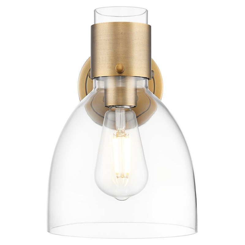 Innovations Lawton Bell 8" Wall Sconce, BB/Clear
