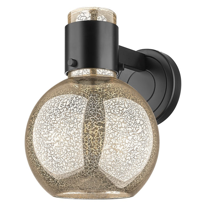 Innovations Lawton Sphere 8" Wall Sconce, Black/Mercury