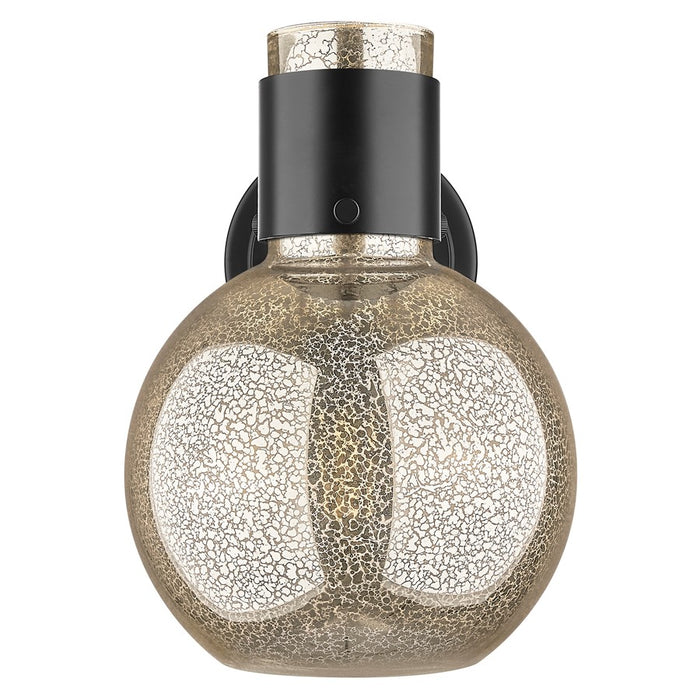 Innovations Lawton Sphere 8" Wall Sconce, Black/Mercury