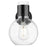 Innovations Lawton Sphere 1Lt 8" Wall Sconce, Black/Seedy