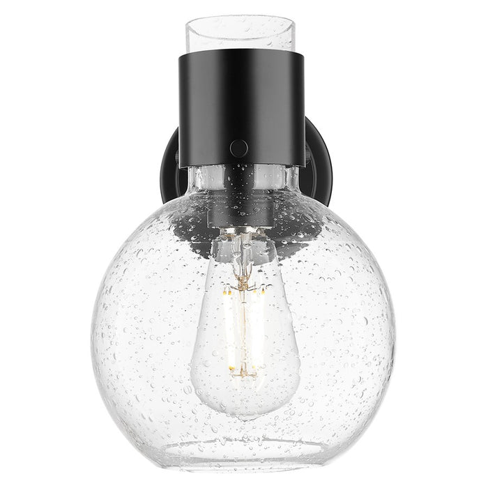 Innovations Lawton Sphere 1Lt 8" Wall Sconce, Black/Seedy