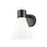 Innovations Lawton Cone 1Lt 8" Sconce, Black/Gloss White - 464-1W-BK-G464C-7GW