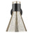 Innovations Lawton Cone 1Lt 8" Wall Sconce, Black/Mercury