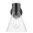Innovations Lawton Cone 1Lt 8" Wall Sconce, Black/Seedy