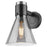 Innovations Lawton Cone 1Lt 8" Wall Sconce, Black/Smoke - 464-1W-BK-G464C-7SM
