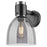 Innovations Lawton Bell 1Lt 8" Wall Sconce, Black/Smoke - 464-1W-BK-G464D-7SM