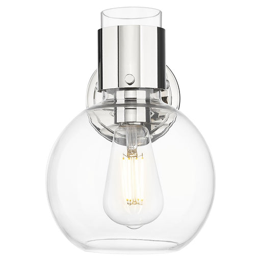 Innovations Lawton Sphere 8" Wall Sconce, PN/Clear
