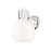 Innovations Lawton Sphere 1Lt 8" Sconce, Polished Nickel/Gloss White