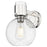 Innovations Lawton Sphere 8" Wall Sconce, PN/Seedy - 464-1W-PN-G464B-7SDY