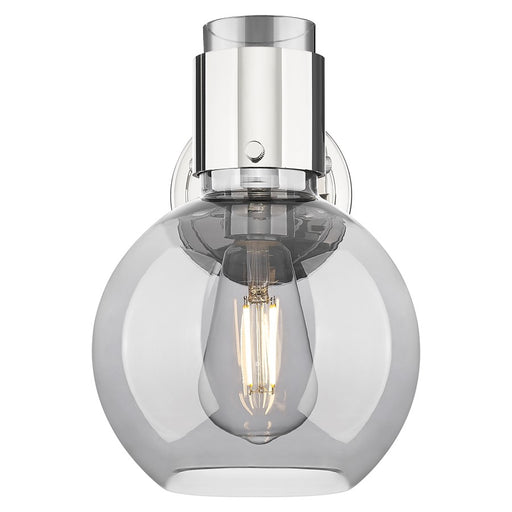 Innovations Lawton Sphere 8" Wall Sconce, PN/Smoke