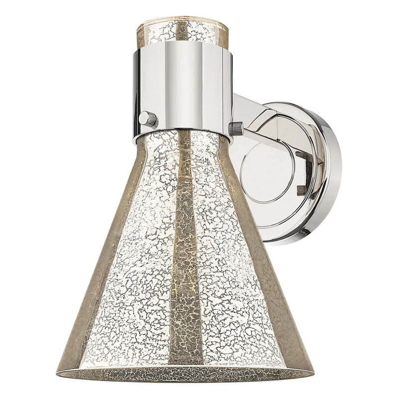 Innovations Lawton Cone 8" Wall Sconce, PN/Merc