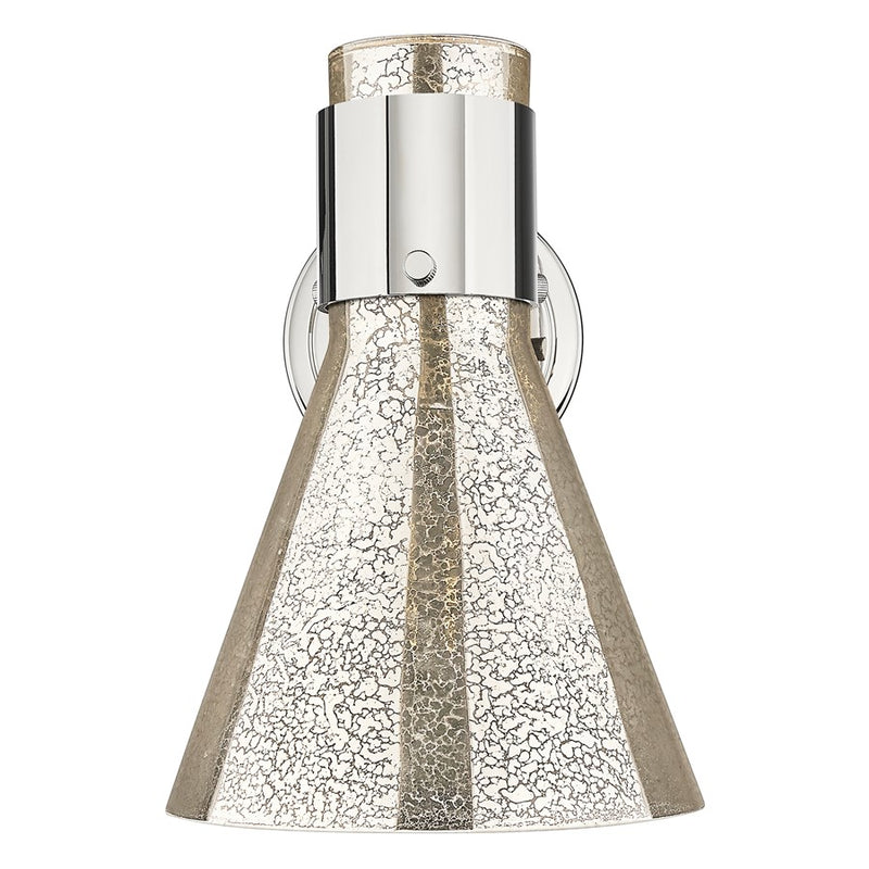 Innovations Lawton Cone 8" Wall Sconce, PN/Merc