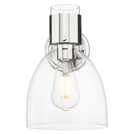 Innovations Lawton Bell 8" Wall Sconce, PN/Clear
