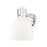 Innovations Lawton Bell 1Lt 8" Sconce, Polished Nickel/Gloss White