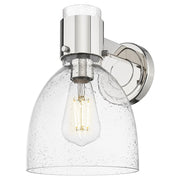 Innovations Lawton Bell 8" Wall Sconce, PN/Seedy - 464-1W-PN-G464D-7SDY
