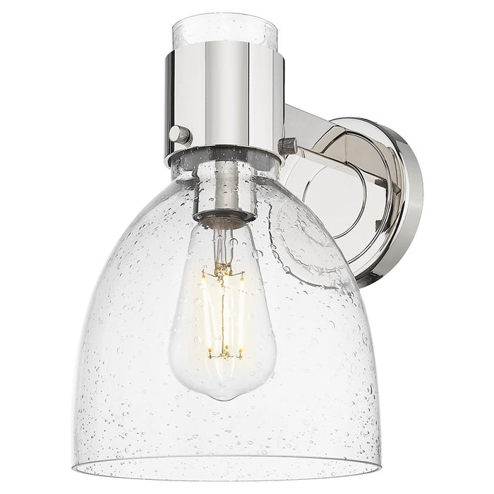 Innovations Lawton Bell 8" Wall Sconce, PN/Seedy - 464-1W-PN-G464D-7SDY