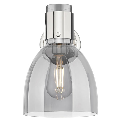 Innovations Lawton Bell 8" Wall Sconce, PN/Smoke