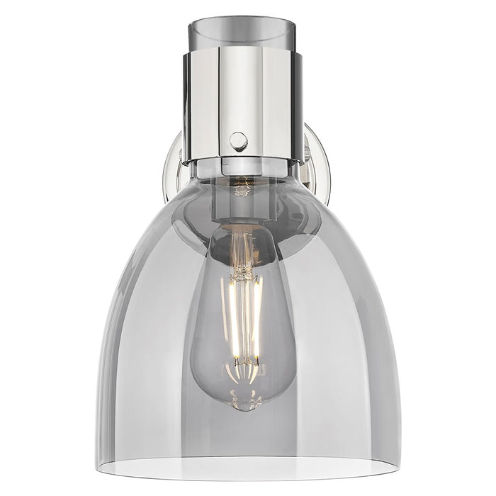 Innovations Lawton Bell 8" Wall Sconce, PN/Smoke
