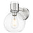 Innovations Lawton Sphere 8" Wall Sconce, SN/Clear - 464-1W-SN-G464B-7CL
