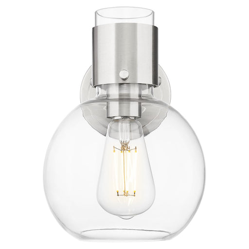 Innovations Lawton Sphere 8" Wall Sconce, SN/Clear