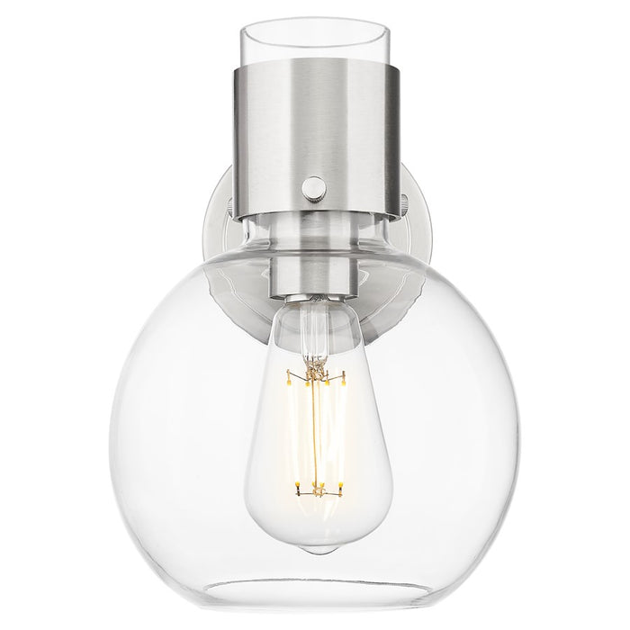 Innovations Lawton Sphere 8" Wall Sconce, SN/Clear